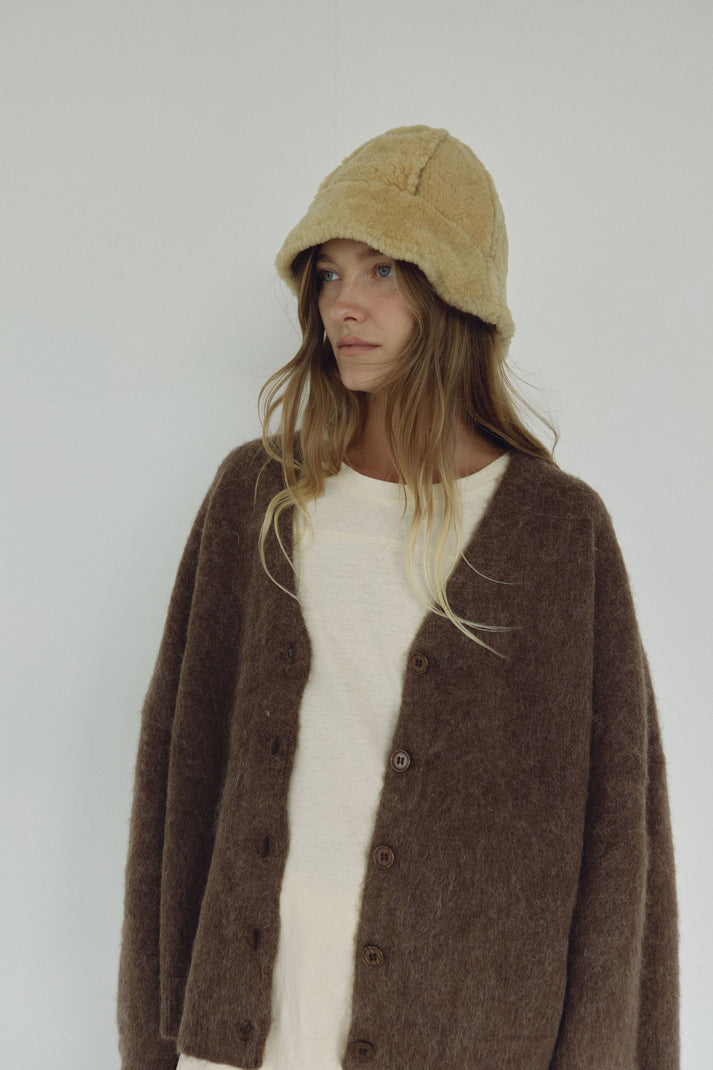 The V Neck Cardi, Umber ~ pre order