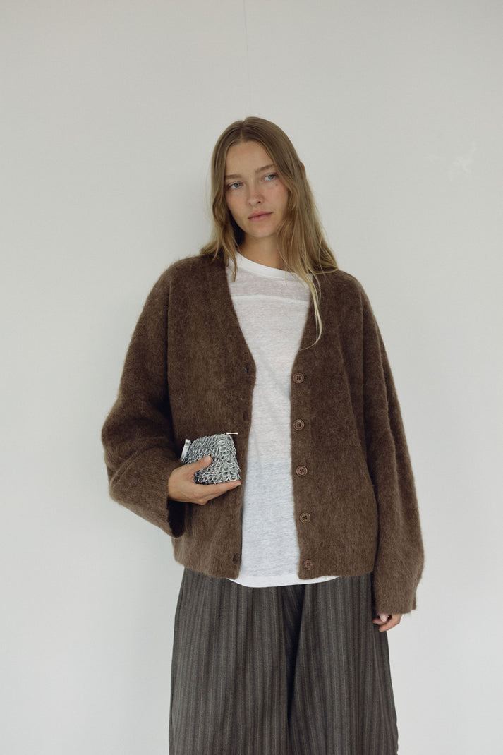 The V Neck Cardi, Umber ~ pre order