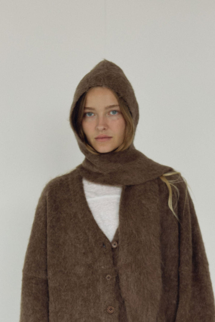 The Hooded Scarf, Umber ~ pre order