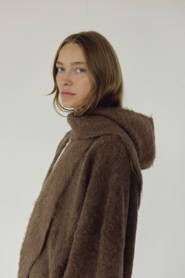 The Hooded Scarf, Umber ~ pre order