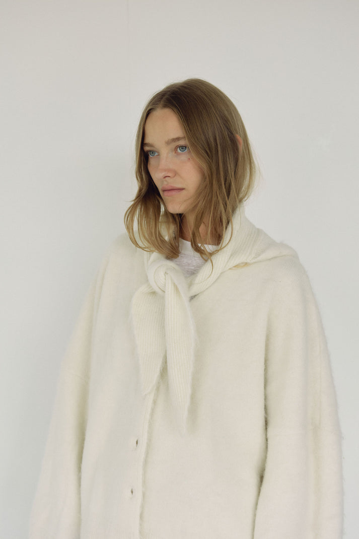 The Hooded Scarf, Milk ~ pre order