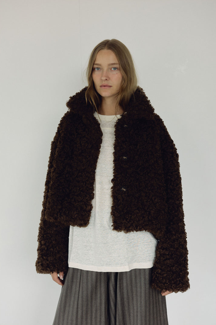 The Faux Fur Coat, Espresso ~ pre order