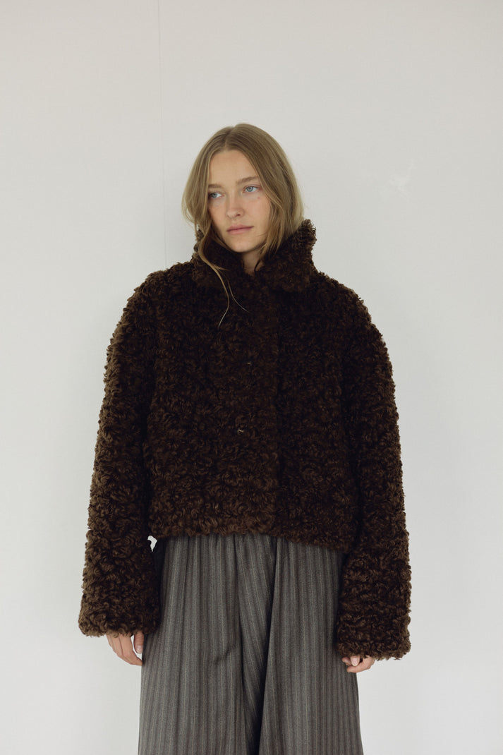 The Faux Fur Coat, Espresso ~ pre order