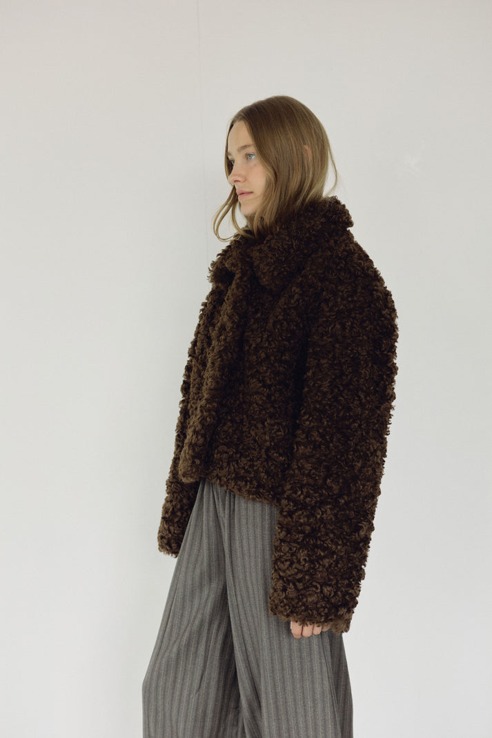 The Faux Fur Coat, Espresso ~ pre order