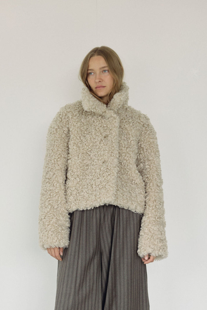 The Faux Fur Coat, Milk ~ pre order