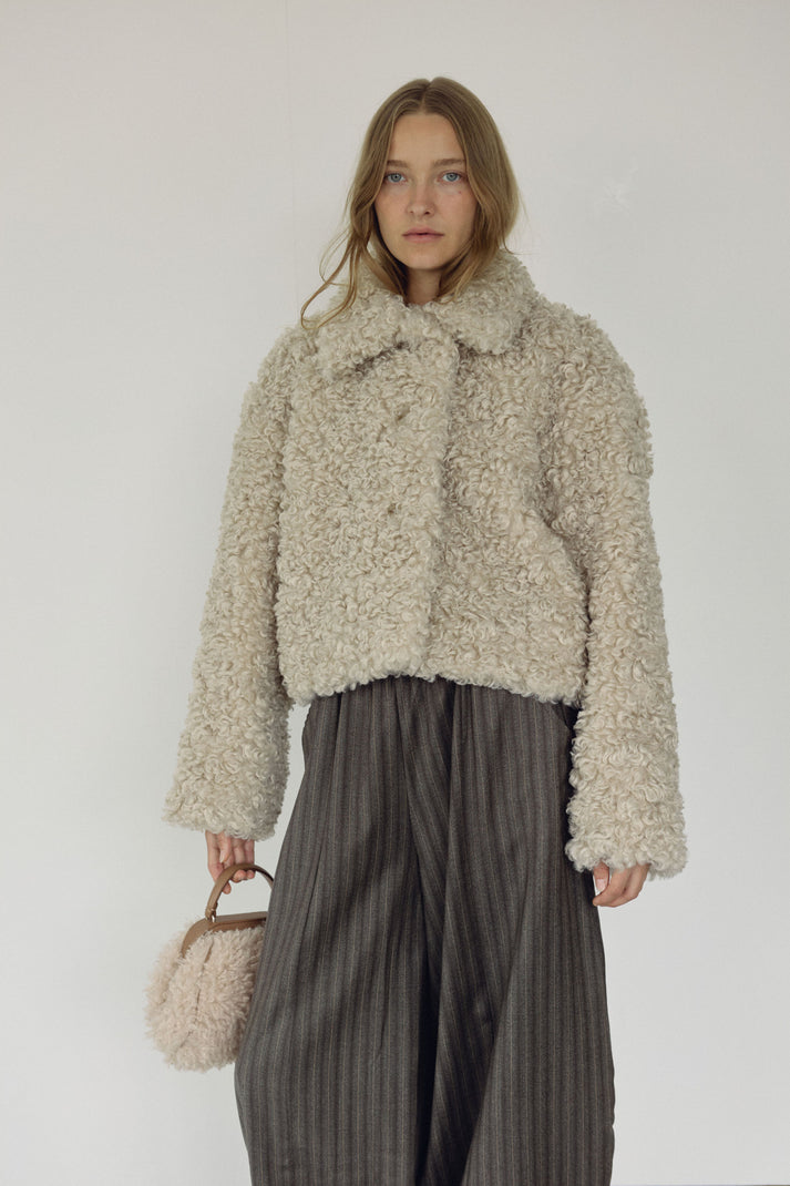 The Faux Fur Coat, Milk ~ pre order