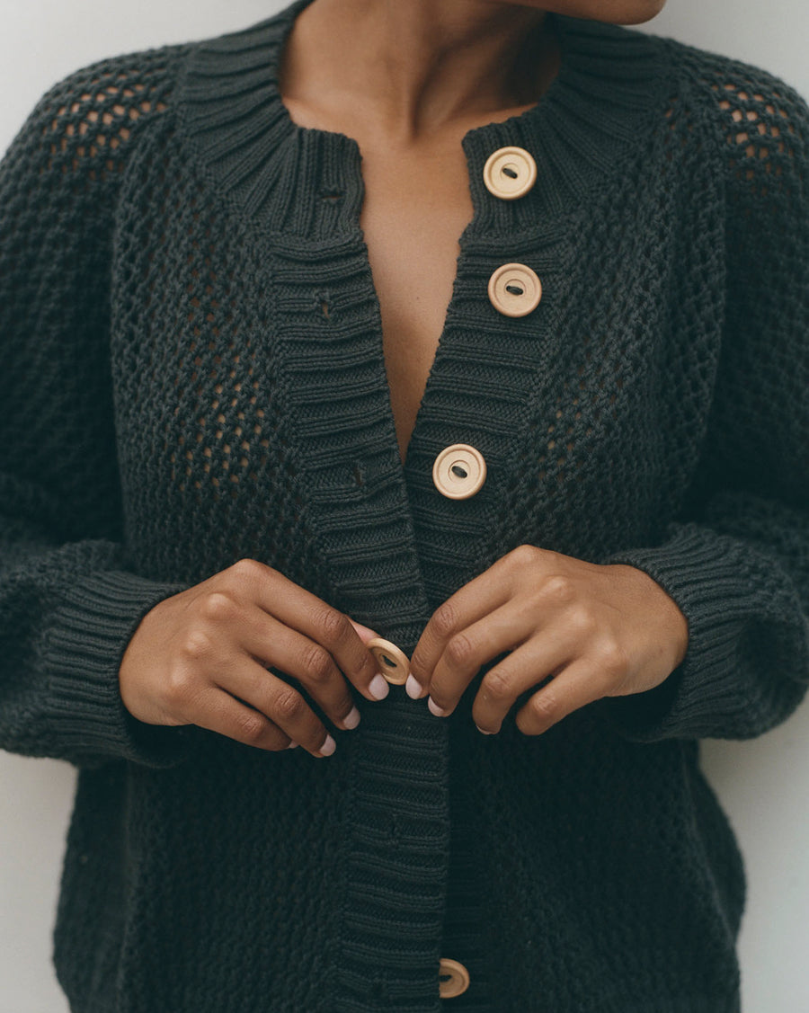 The Mesh 'Bomber' Cardigan